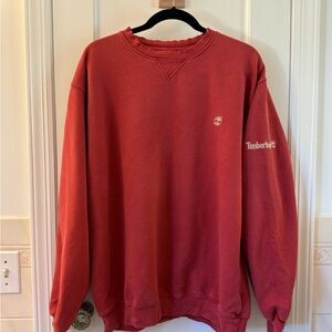 Timberland Men's Crewneck Sweater in Red